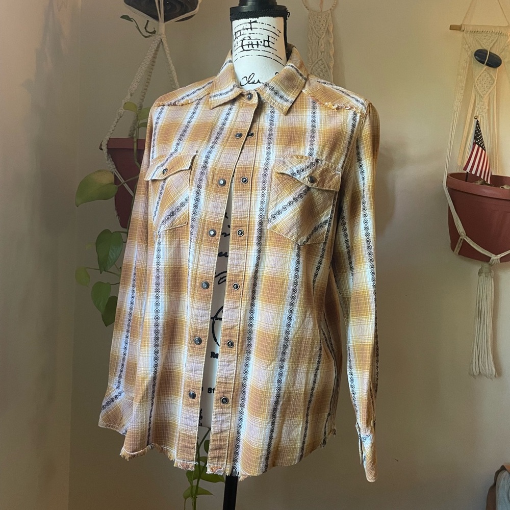 Western Woman’s Plaid Flannel By Legendary Stockyard